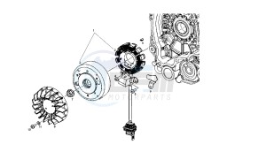 BOULEVARD - 50 CC 2T drawing FLYWHEEL MAGNETO