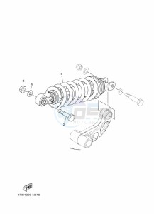 TRACER 900 MTT850 (B5CM) drawing REAR SUSPENSION