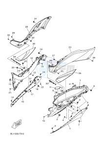 YP125RA X-MAX 125 ABS (BL21 BL21 BL21 BL21) drawing STAND & FOOTREST 2