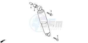 PK50SM drawing REAR CUSHION