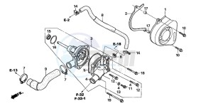 CBF600N drawing WATER PUMP (CBF600S6/SA6/N6/NA6)