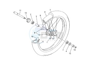 WR 400-426 F 426 drawing FRONT WHEEL