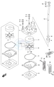 DF 40A drawing Water Pump