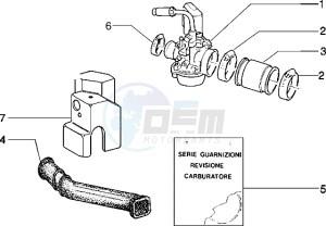 Typhoon 50 XR drawing Carburettor