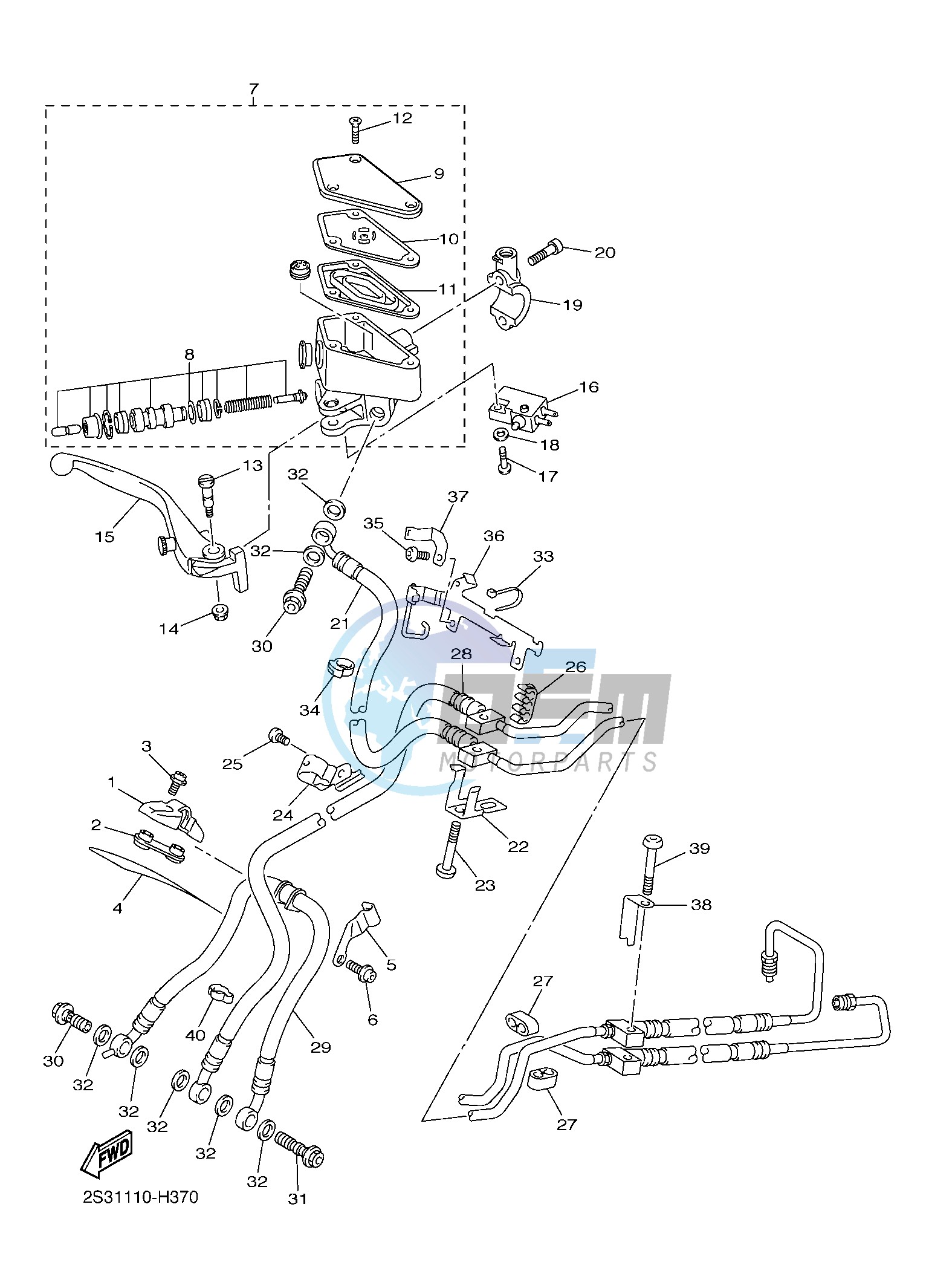 FRONT MASTER CYLINDER