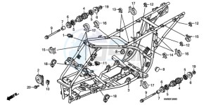 TRX250TEA Europe Direct - (ED / EC) drawing FRAME BODY