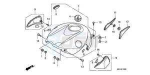 CBR1000RR9 UK - (E / MKH MME REP) drawing TOP SHELTER