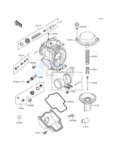 ZX 600 F [NINJA ZX-6R] (F1-F3) [NINJA ZX-6R] drawing CARBURETOR PARTS