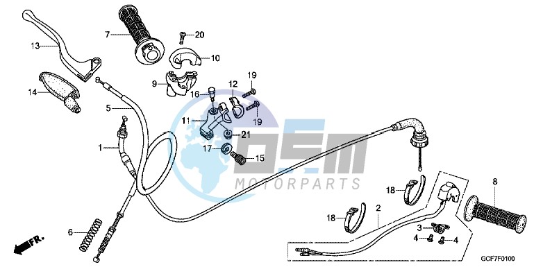 HANDLE LEVER/SWITCH/CABLE