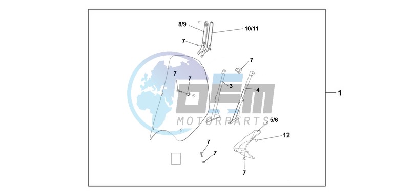 TUV WINDSHIELD SH125 150