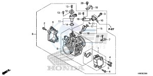 TRX500FA6H Europe Direct - (ED) drawing THROTTLE BODY