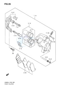 AN650 drawing FRONT CALIPER