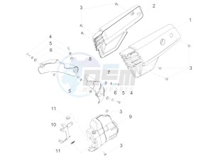 V7 III Special 750 e4 (APAC) drawing Central body