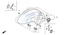 CBR600FR drawing FRONT FENDER