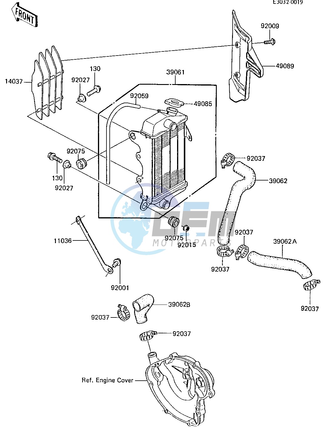 RADIATOR -- 85 KX80-E3- -