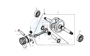 SHARK 50 E2 drawing CRANKSHAFT / PISTON