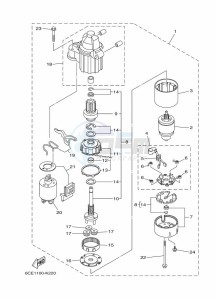 FL250DET drawing STARTER-MOTOR