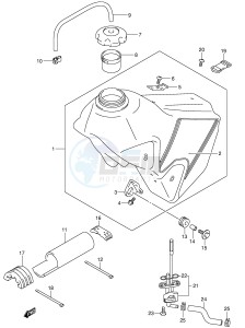 DR-Z400 (E1) drawing FUEL TANK (MODEL K1)