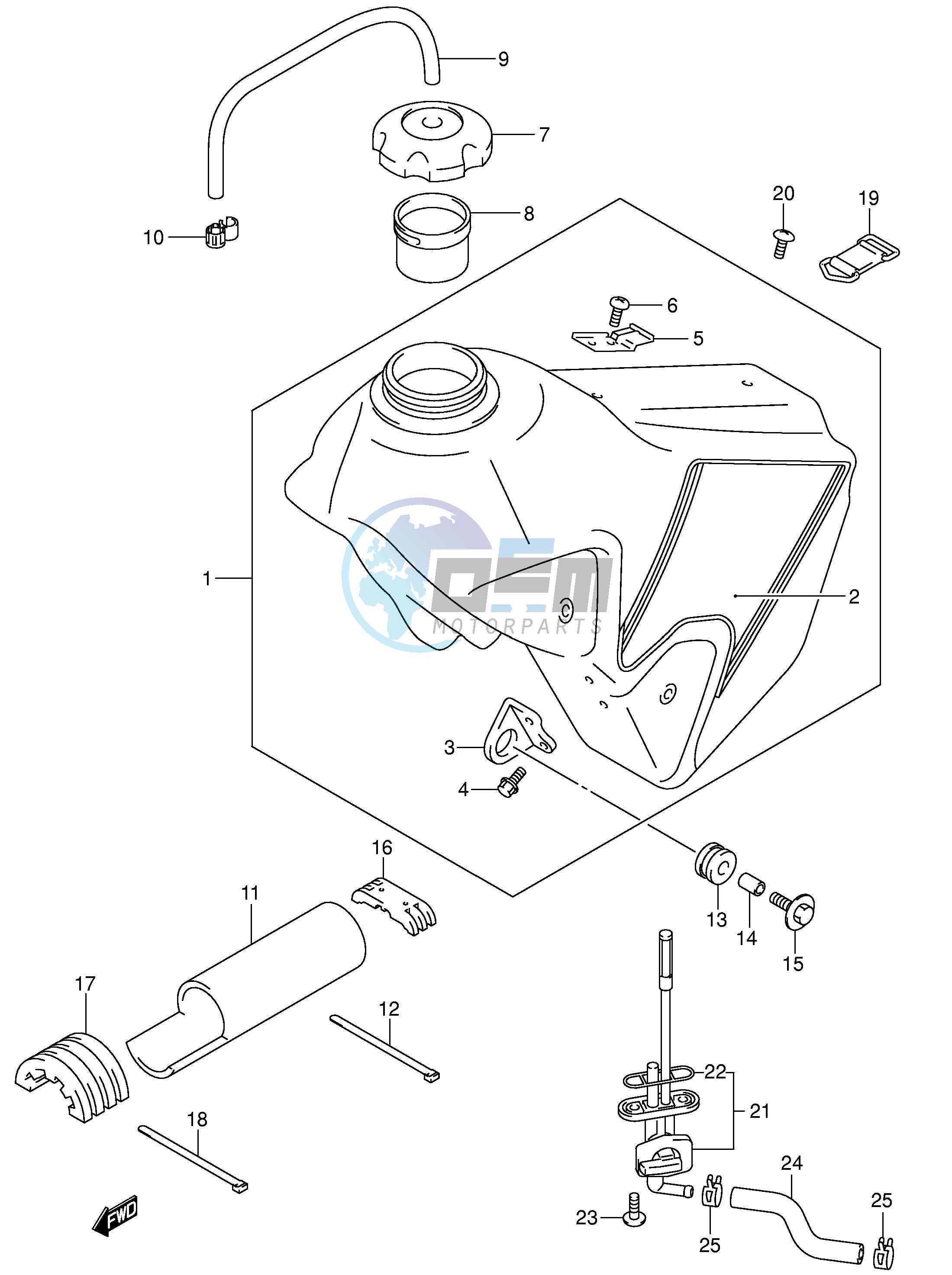 FUEL TANK (MODEL K1)