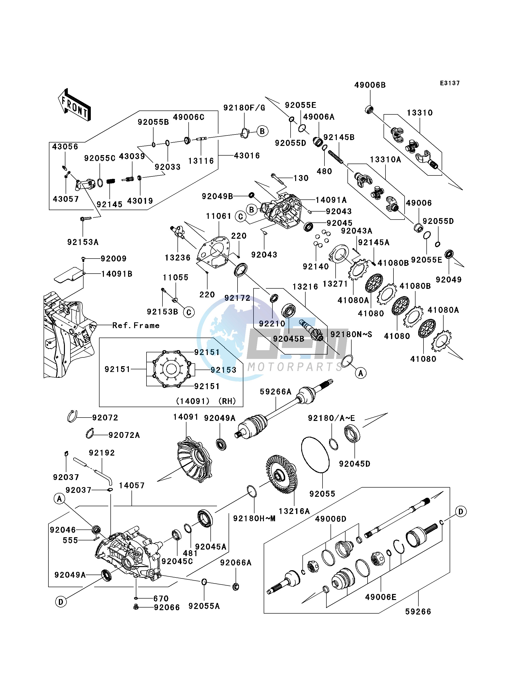 DRIVE SHAFT-REAR