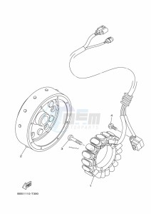 YFM450FWBD KODIAK 450 EPS (BEYK) drawing GENERATOR