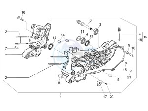 Zip & Zip 50 Fly 100 drawing Crankcase