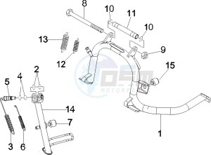 GTS 125 4T E3 UK drawing Stand