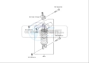 ZX-10R NINJA - 1000 cc (EU) drawing REAR SHOCK ABSORBER