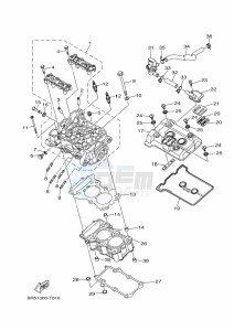 YZF320-A YZF-R3 (B7P6) drawing CYLINDER HEAD