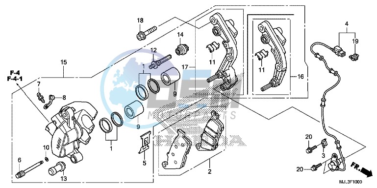 FRONT BRAKE CALIPER