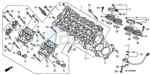 CBR600RR9 U / MME SPC 2U drawing CYLINDER HEAD