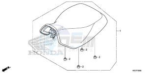 TRX420FE1G TRX420 Europe Direct - (ED) drawing SEAT