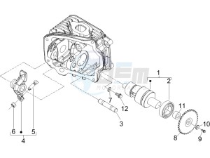 Liberty 50 4T Delivery 2012-14 drawing Rocking levers support unit