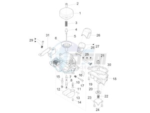 Liberty 50 4T PTT 2017 (B-NL) (B-NL) drawing Carburetor's components