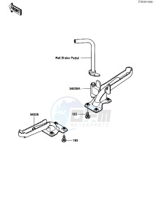 KLF 300 A [BAYOU 300] (A1) [BAYOU 300] drawing FOOTRESTS