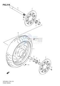 VZR1800 (E2) INTRUDER drawing FRONT WHEEL (VZR1800ZL1 E24)