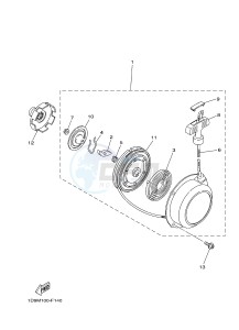 YFM450FWA YFM45FGB GRIZZLY 450 IRS AUSTRIA drawing ALTERNATE FOR ENGINE