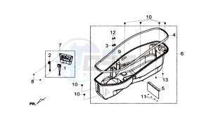 GTS 300i drawing HELMET BOX