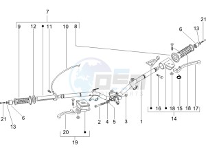 Liberty 125 4t Sport (UK) UK drawing Handlebars - Master cilinder