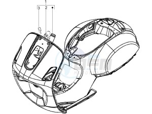 LX 50 4T NL drawing Frame - bodywork