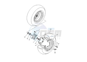 YFM RR RAPTOR 660 drawing FRONT WHEEL