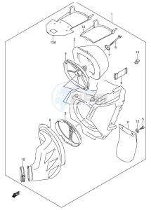 RM125 (E3-E28) drawing AIR CLEANER (MODEL K1 K2 K3)