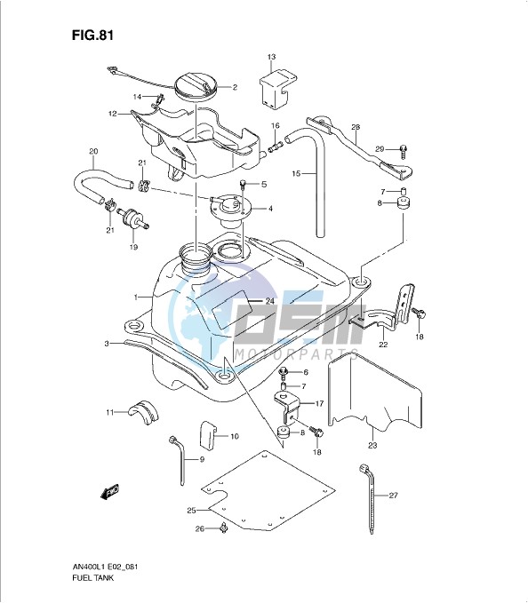 FUEL TANK (AN400AL1 E24)