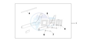 VT750CA drawing BACKREST/REAR CAR