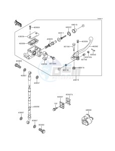 KX 80 R [KX80] (R6-R7) [KX80] drawing FRONT MASTER CYLINDER-- KX80-R7- -