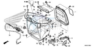 NC700SD NC700S Europe Direct - (ED) drawing LUGGAGE BOX