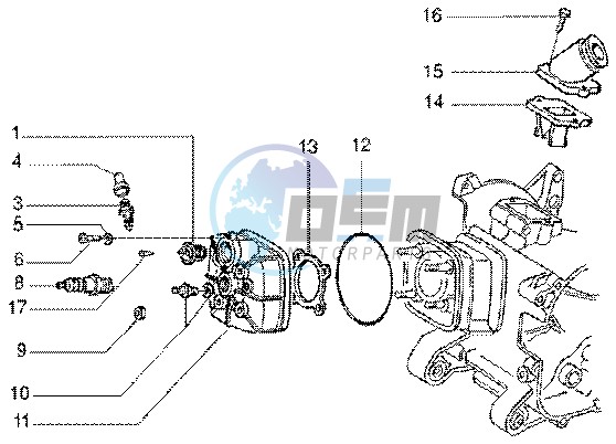 Cylinder head - Induction pipe