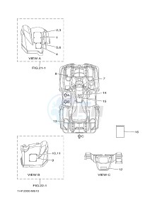 YFM700FWAD YFM700PF GRIZZLY 700 EPS (B383) drawing EMBLEM & LABEL 1