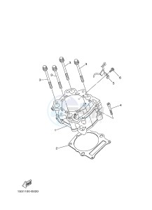 YFM700R YFM70RSBG RAPTOR 700R (2LS7) drawing CYLINDER