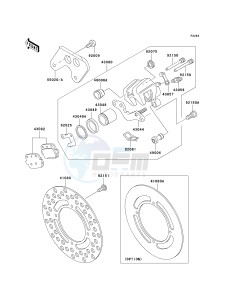 KX 85 A [KX85 MONSTER ENERGY] (A6F - A9FA) A7F drawing REAR BRAKE